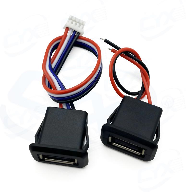 Kabel przedłużający złącze USB 2.0 żeńskie do urządzeń biurowych i ładowania samochodowego