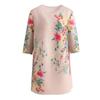 Wrinkled Temperament Top, Summer Fashionable New Style, Quarter Sleeved Western-style Age Reducing Print, Slimming T-shirt