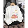 Kids Sweatshirt Crewneck Sweatshirt for Girls Featuring a Bear Adorned with a Bow And Stars. It'S Machine Washable