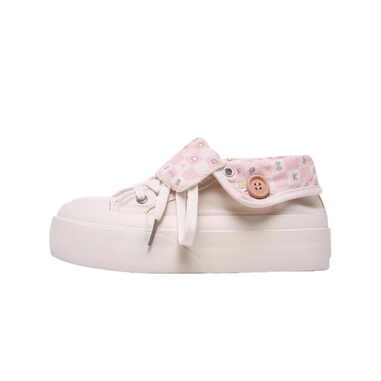 Canvas Shoes Summer Thin One-pedal Canvas Shoes Women's 2025 New Versatile Little White Shoes Casual Board Shoes Tide
