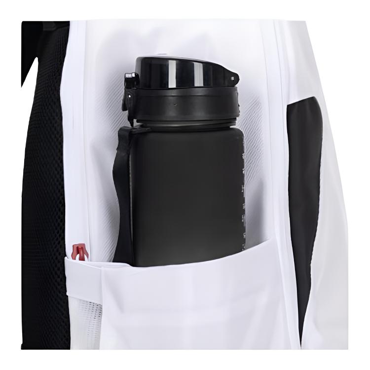 Jordan 24L Simple Large Capacity Polyester Backpack Medium Unisex Backpack White JD2613026AD-003