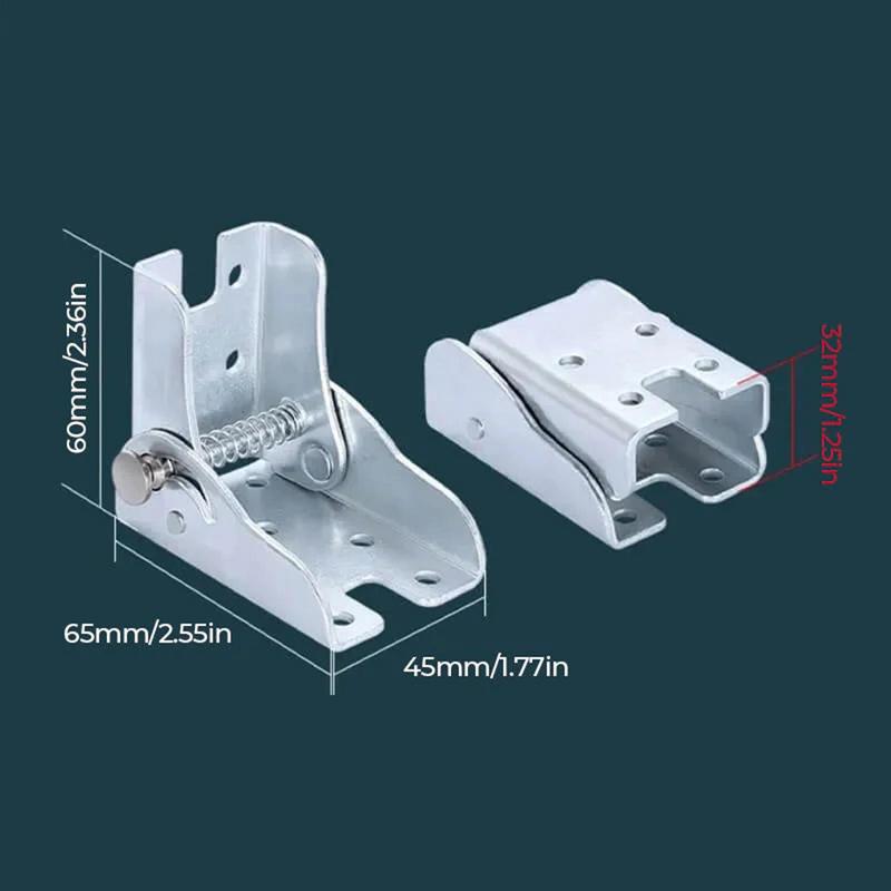 4Pcs/set 90 Degree Self-Locking Folding Hinge Table Legs Chair Extension Foldable Self Locking Fold Feet Hinges Hardware