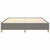 Box Spring Bed Frame Dark Grey 180 x 200 cm Fabric