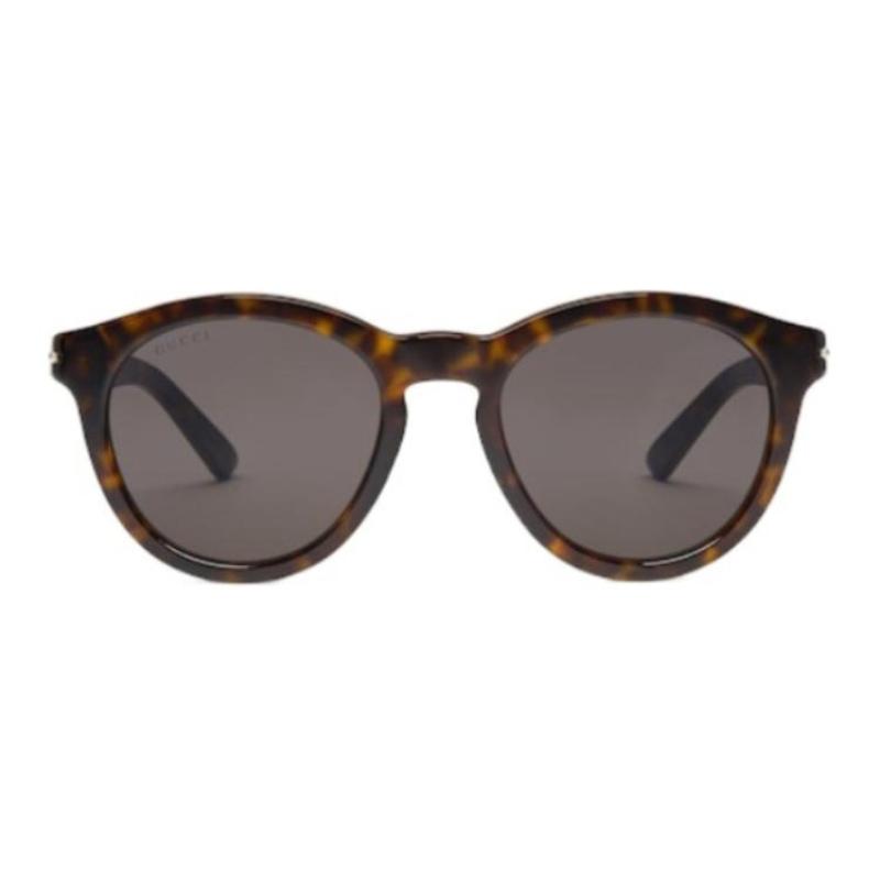 GUCCI Tortoiseshell Frame Round Sunglasses Men's Brown