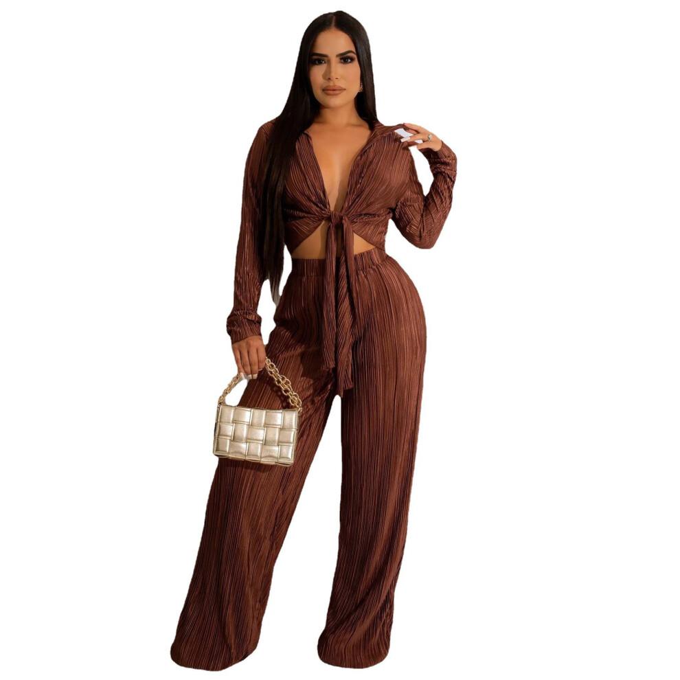 Summer Clothing Women Two Piece Set Crop Top And Pants Bikini Tunic Sundresses For Bohemian Pressure Sexy Leisure Spring-Autumn