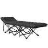 67cm Breites Klappbett, Campingliege für Erwachsene mit Matratze, Aufbewahrungstasche, Tragetasche, Max. Belastung 150kg, Schwarz