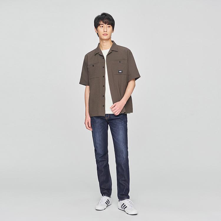 Lee Shirts Men's Lapel Moderate LMT009798207648A08004