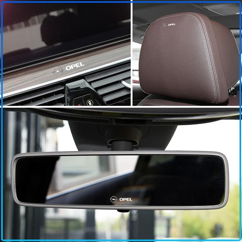 Car Steering Wheel Emblem Decal Car Interior Emblem 3D Sticker For Opel Astra H G J Insignia Mokka Zafira Corsa Vectra B C D
