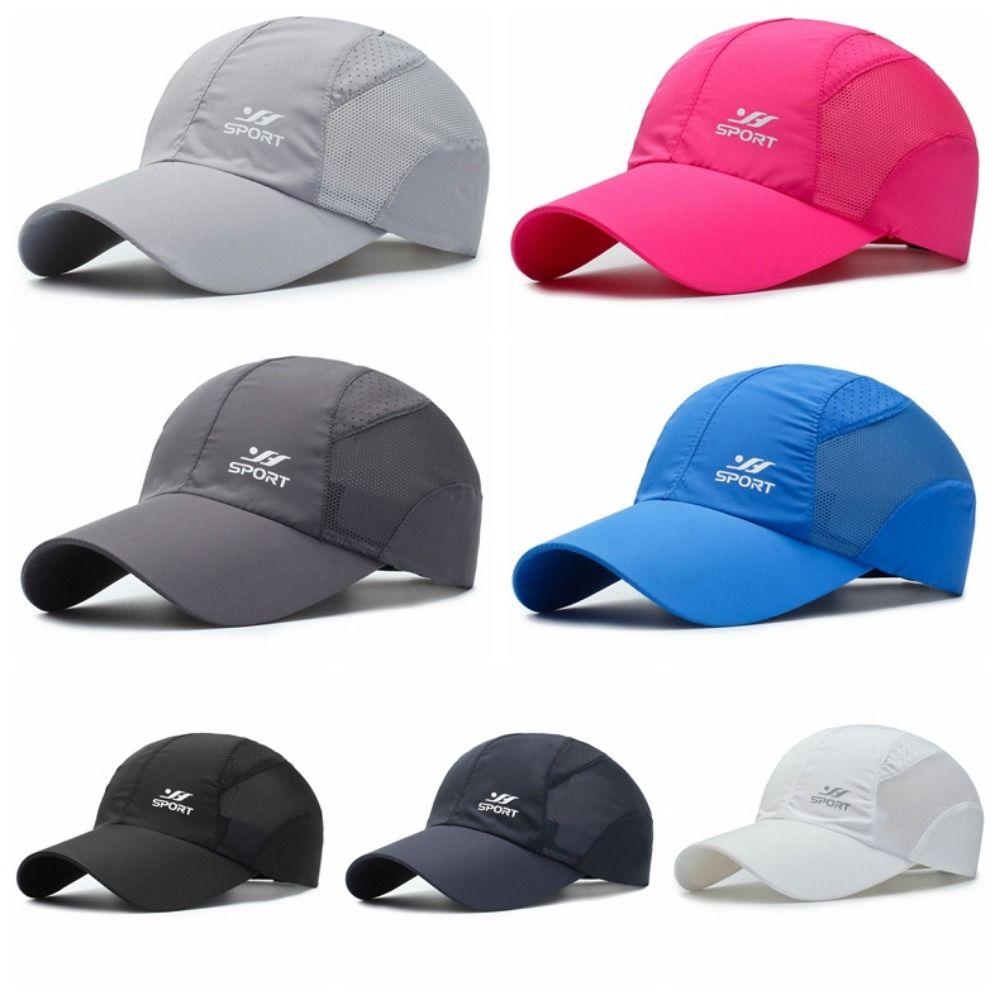 Sun Protection Sports Hats Quick Drying Fabric Baseball Net Caps Men's Sun Hats  Outdoor Sports