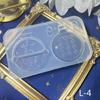 Resin Shaker Mold,Reusable Cute Silicone Quicksand Mould for DIY Crafts Making