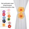 Curtain Tiebacks Decorative Curtain Holdbacks Retro Flower Curtain Buckles Clips Drapery Holdbacks Office Home Decors