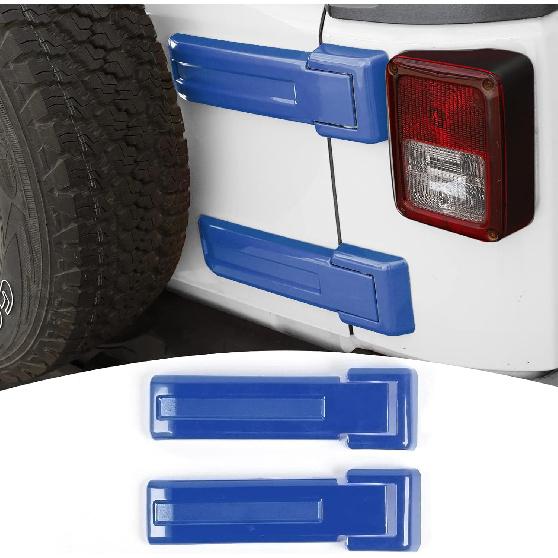 JeCar Tailgate Hinge Cover Trim Accessories for 2007-2018 Jeep Wrangler JK & Unlimited (Black) темно-синий