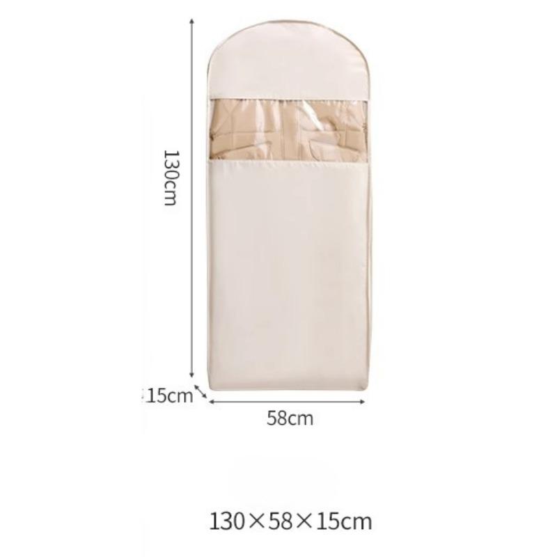 Compression Storage Bag Clothes Dustproof Cover for Closet Hanging Garment Protector with Zipper Reusable Wardrobe Accessories