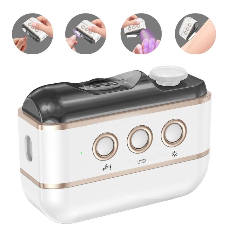 4 in 1 Electric Nail Cutter Nail Polisher Professional Grooming Solution Lightweight Design For Busy Urban Lifestyles 1