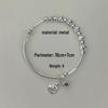 Trendy Celebrity Style Silver-Plated Beaded Adjustable Bracelet