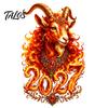 Office Window Holiday Stickers Chinese New Year Sticker, 2027 Goat Static Clings, PVC Clings for Windows Reusable Lunar Xmas Decor Home Shop