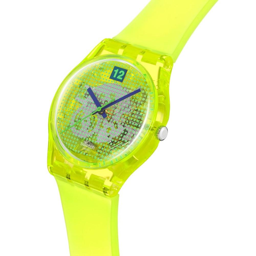 Swatch GENT Wristwatch SO28J103 Unisex Luminous Lemon Yellow