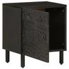 VidaXL Table de Chevet, Armoire de Lit avec Pieds, Table de Nuit avec Rangement, Armoire de Nuit Chambre, Moderne, Noir Bois 356815