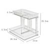 Double Layers Desktop Storage Rack Modern   Makeup Shelf   for Vanity Bathroom