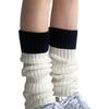 Campus Style Leg Warmers Gothic Knit Long Socks Leggings Gaiters Autumn Winter Cuffs Ankle Heaps Socks
