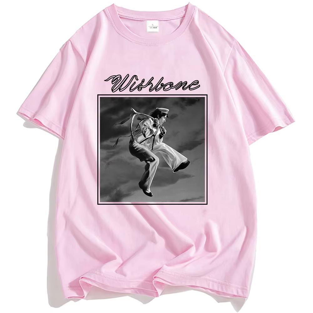 Wishbone Conan Gray T-shirt Summer Casual 2026 Album Tshirts Cotton Short Sleeve Unisex Streetwear Oversized Tshirt Short Sleeve Casual Clothing