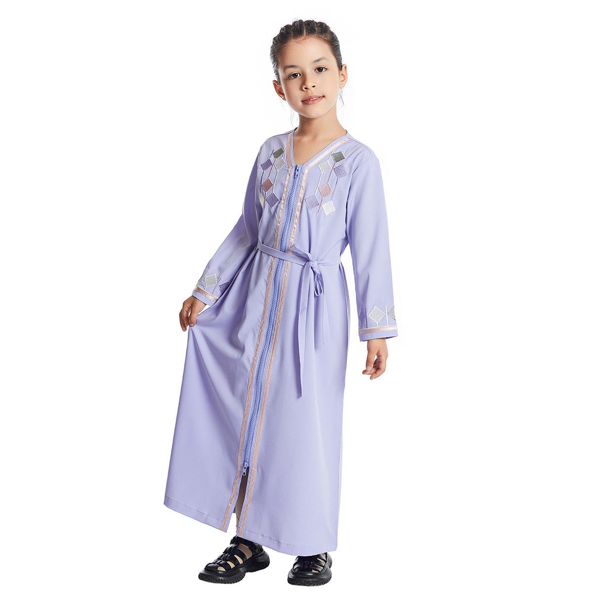

Southeast Asian Girls Embroidered Dress TH623 - Hot Seller 160 cm фиолетовый