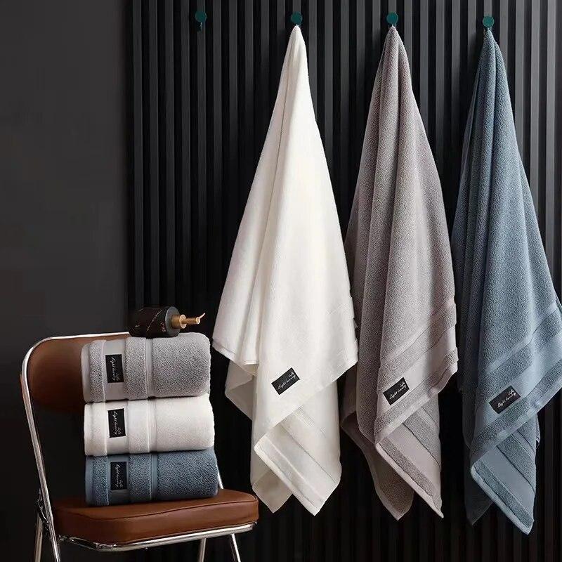 100% Pure Cotton Bath Towel, Adult Bath Towel, High Water Absorption, Home Thickened Bath Towel