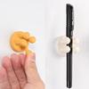 Silicone Toothbrush Holders Hook Waterproof Self Adhesive Wall Mounted Single Hook for Hanging Key Utility Plug Holder