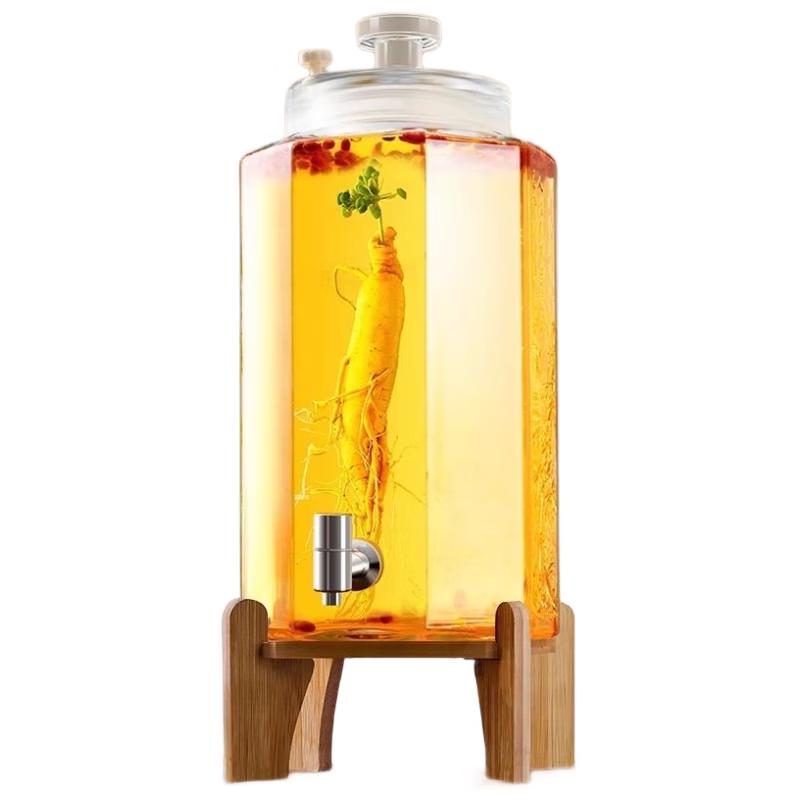 HANDUNYOU Glass Infusion Jar with Tap