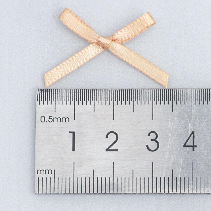 100pcs Double Sided Polyester Ribbon Mini Bows for Nail Art, Lingerie, Socks Clothing Trim Craft Supplies