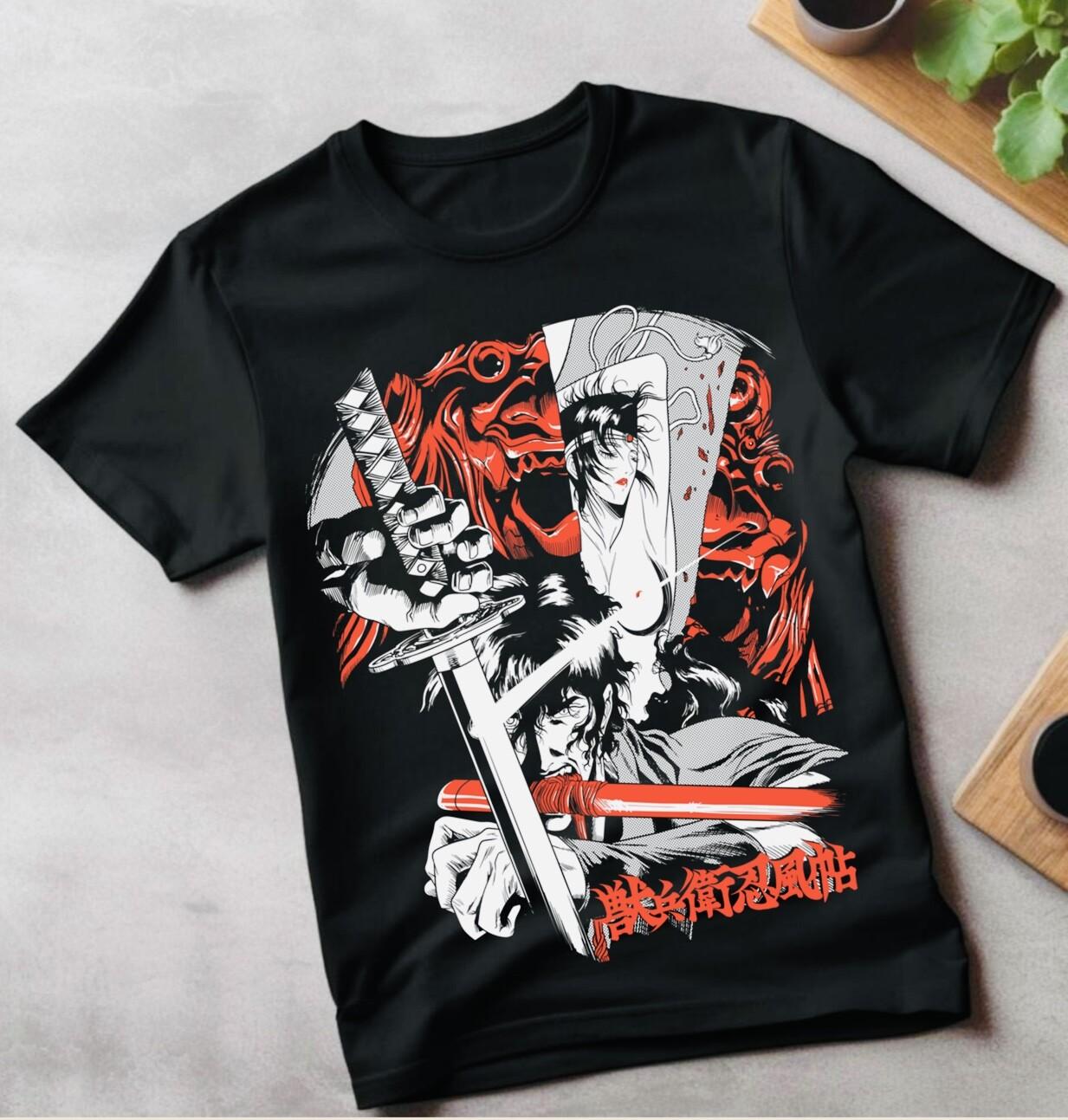 

HOT!Ninja Scroll Kagero Moon Jubei Anime Manga Tshirt T-Shirt Tee ALL SIZES 4XL