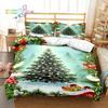 Christmas Snow Pattern With Text Bedding Set Single Twin Full Queen King Size Bed Set Aldult Boys Bedroom 3D Print