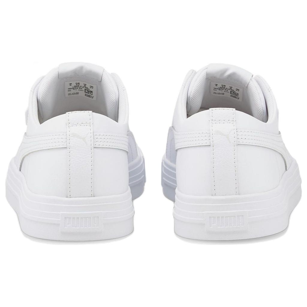 Puma Ever Fs Leather Casual Durable Lightweight Low-Top Sneakers Unisex sneakers White 384824-03
