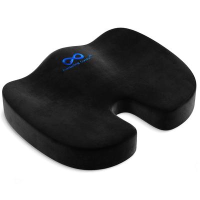 Everlasting Comfort Memory Foam Cushion for Office Chairs and Ergonomic Design for Tailbone and Lower Back Office Memory Back Pain Relief