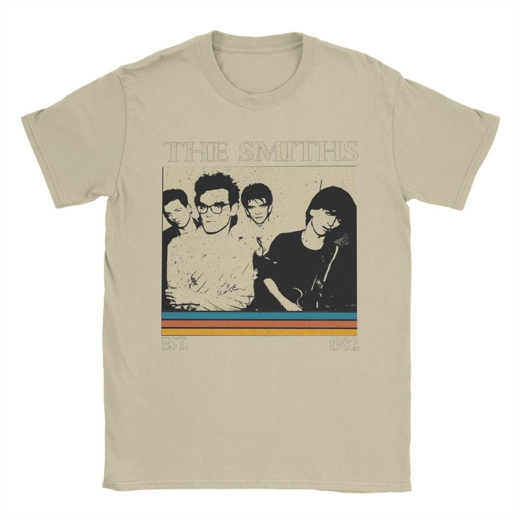 Cool The Smiths Morrissey T-Shirt for Men Round Collar Pure Cotton T Shirts Short Sleeve Tees Graphic Tops