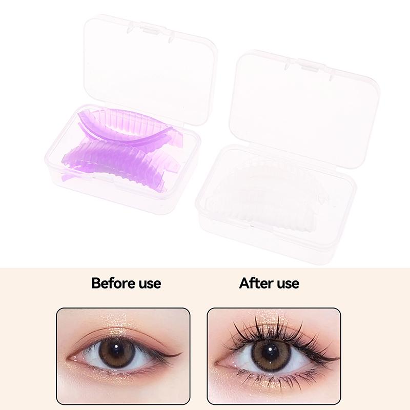 4 Pairs Silicone Protection Eyelash Pad Eyelashes Extension Eye Pads Reusable Lashes Lifting Curler Shield Patch Makeup Tool