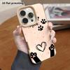 Phone Case: Lambskin 2D Flat Samsung Galaxy A34 A35 M05 M06 S20 S22 S21 FE Plus 5G Protective Case, Cat Paw Print, Christmas and Halloween Gift