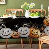 One polyester tablecloth with a Halloween pumpkin spider designzyc