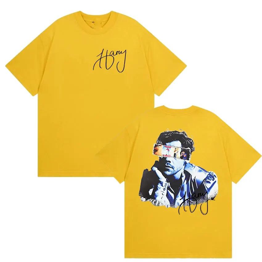 Unisex Retro Style Hip Hop Clothing Rapper Harry Styles Tour 2026 Graphic T Shirt T-shirt Casual Cotton Short Sleeve Tshirts Y2K
