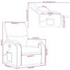 VidaXL Reclining Massage Armchair, Relaxation Chair with Footrest, Seat with Backrest and Armrests Living Room, 373426