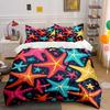Colorful Starfish Decor Set Soft Comfortable Duvet Cover Bedding Set Included 1*Duvet Cover & 2*Pillowcases gift