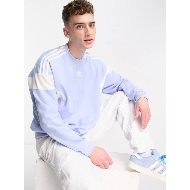 

Толстовка с круглым вырезом синего цвета adidas Originals