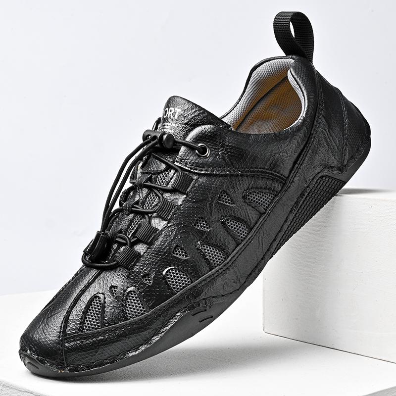 Fashion Breathable Male Casual Shoes Comfortable Men's Sneakers Anti-slip Lace-up Running Shoes Leisure Walk Trainers Treking Footwear