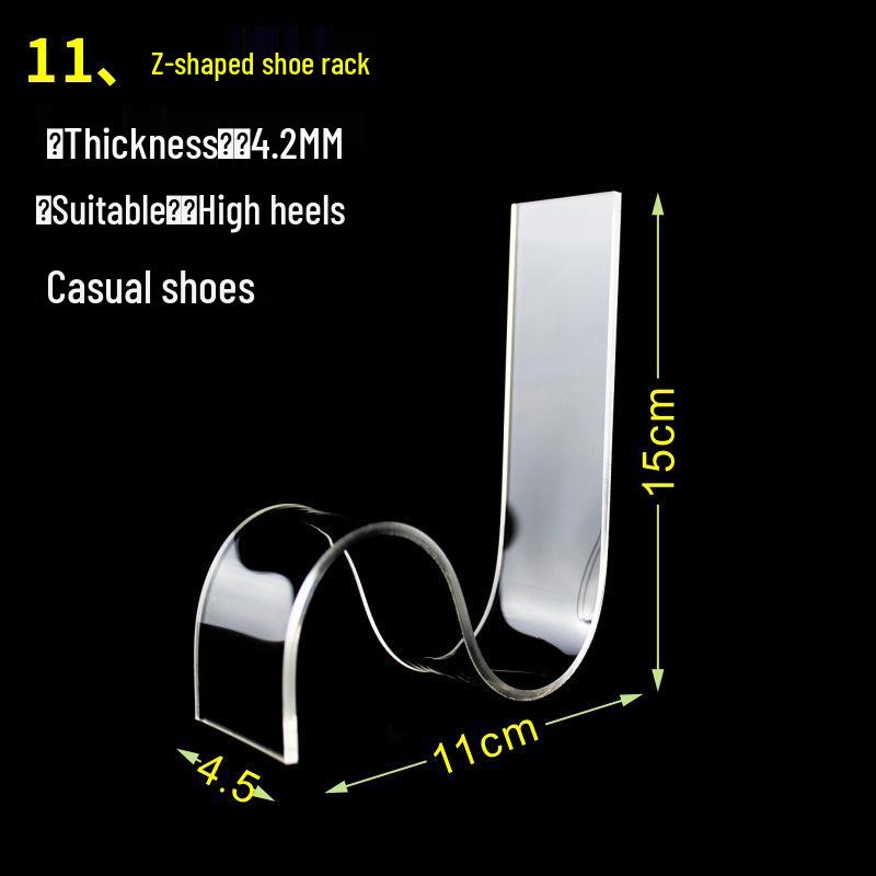 Transparent Acrylic Shoe Display Stand for Adult and Child Shoes