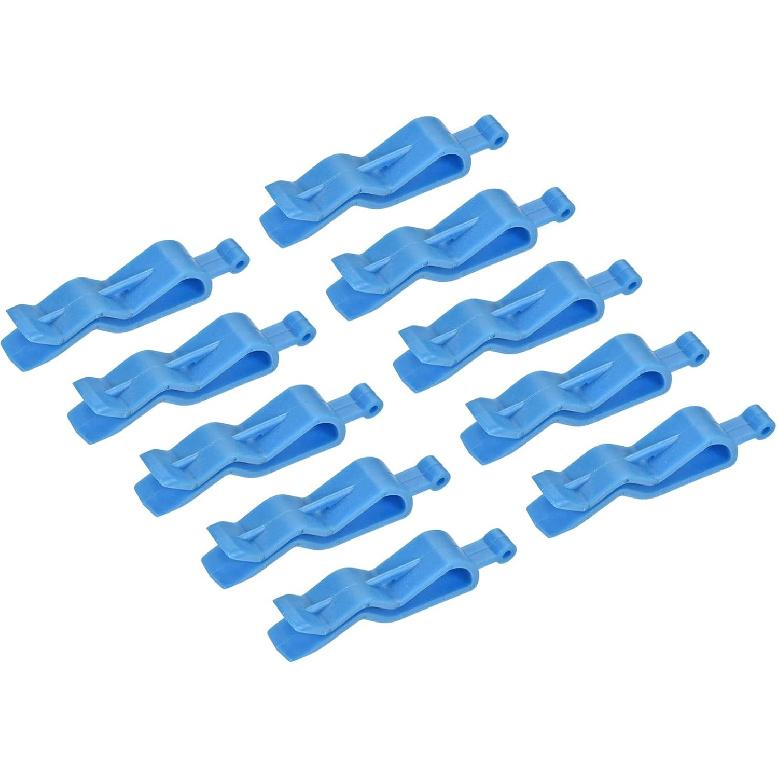 MECCANIXITY Garbage Bin Clip, Kitchen Trash Can Bag Clips Waste Basket Garbage Bin Clamp Bag Clip Black, Pack of 18