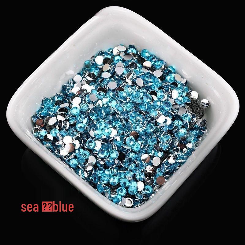 2-6mm Round Flatback Resin Rhinestones for DIY Phone Cases & Nail Art - Imitation Austrian Design