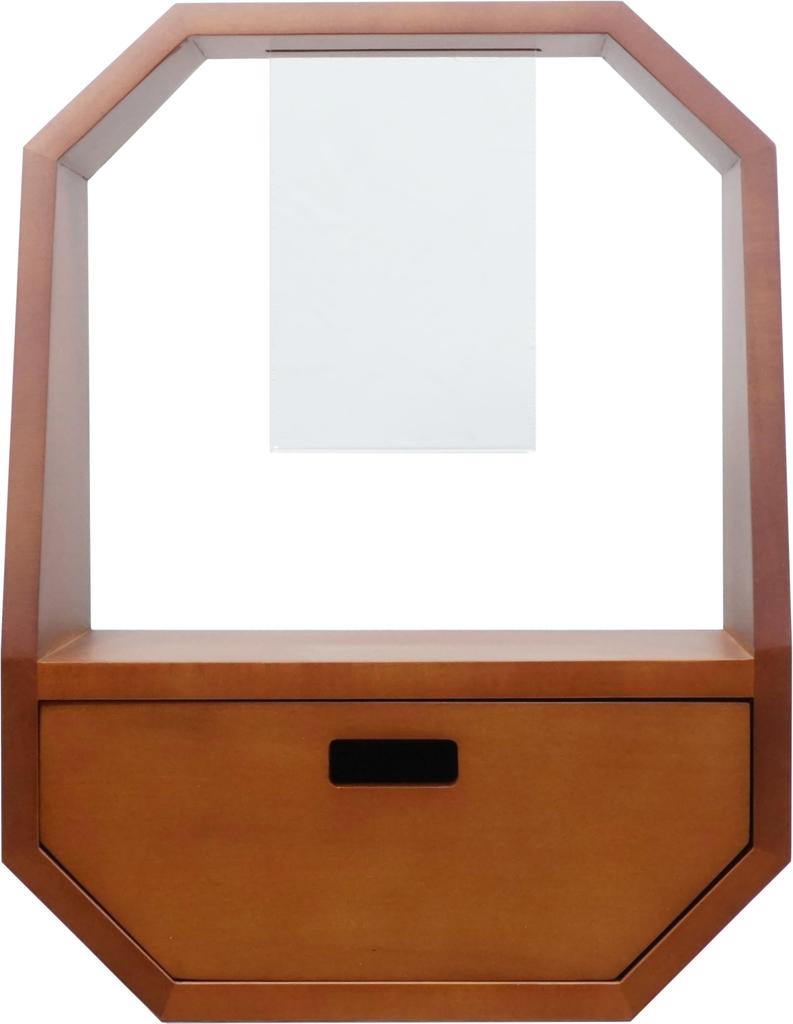 VANJOH Mini Buddhistischer Altar 107594, Achteckig, Braun,