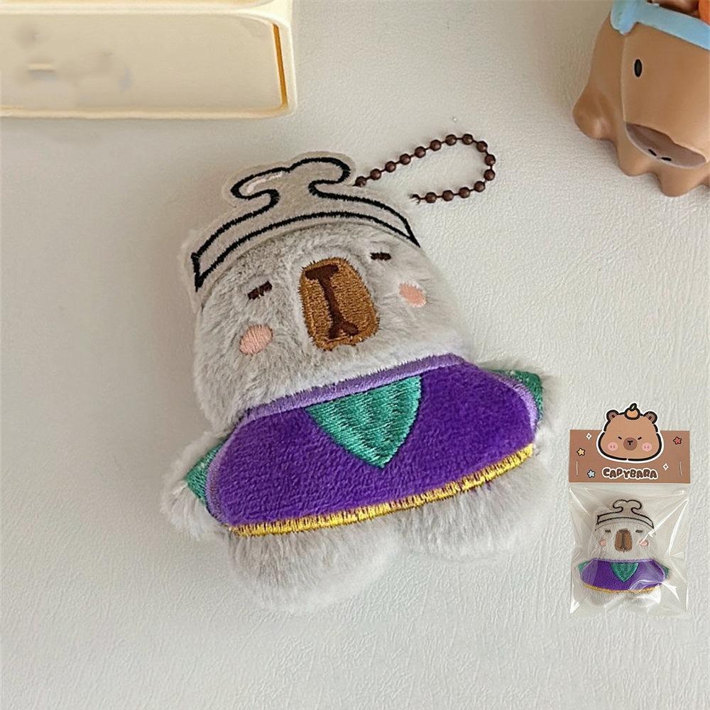 Monkey King Capybara Plush Toy Keychain Journey To The West Capibara Fluffty Doll  Kids/Children