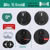 Universal Metal Ignition Knob for Gas, Coal, and Liquefied Gas Tabletop Stoves