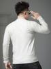 European Style Trendy Rhinestone Sweater for Men, 2025 Autumn New Half-Turtleneck Knitwear, Men's Warm Wool Sweater